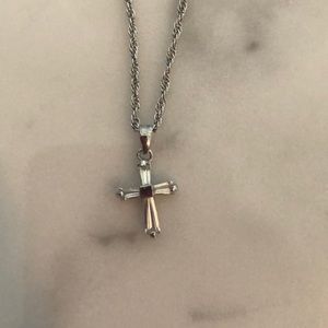 Lia Sophia Cross Necklace NWOT